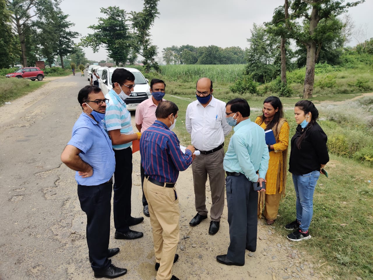 Monitoring Visit of CE, UGBO at Saryu Nahar Pariyojna on 16.09.2020