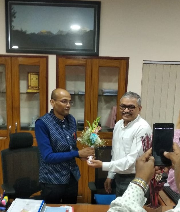 Handing over of charge of Chief Engineer to Shri S Biswas by shri A K Kharya